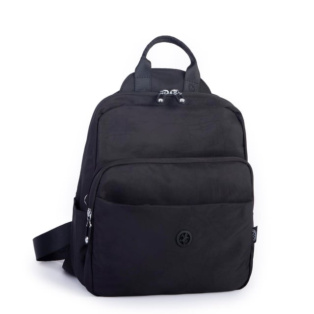 Nas Bag Kadın Çok Gözlü Su Geçirmez (water proof ) Ultra Hafif Sırt Çantası Siyah 