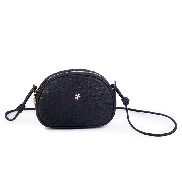 Nas Bag Kadın  Mini Çapraz Hasır Görünümlü  Çanta  Siyah  Hasır (21x16x8 cm)
