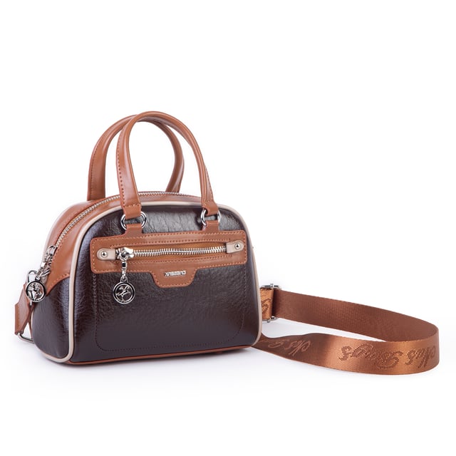Nas Bag Kadın Mini El ve Çapraz Çanta Kahve Taba Kum Victoria
