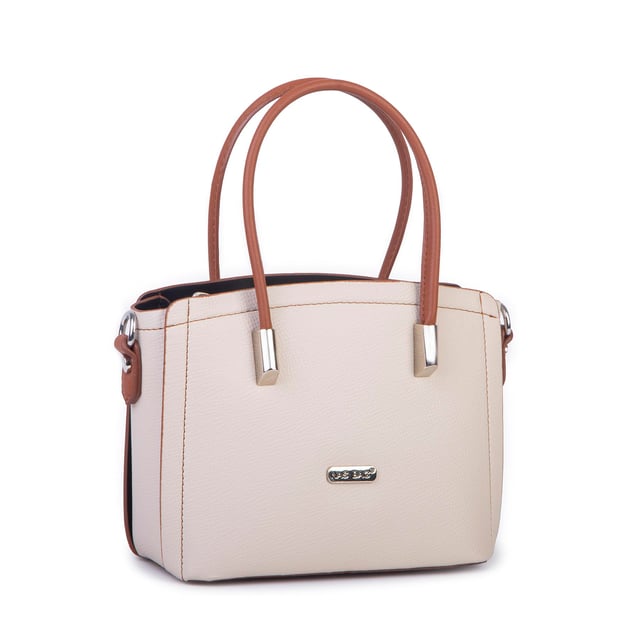 Nas Bag Kadın Mini El ve Çapraz Çanta Krem Taba