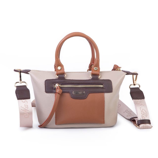 Nas Bag Kadın Mini El ve Postacı Çantası Kum Taba Kahve Lopez