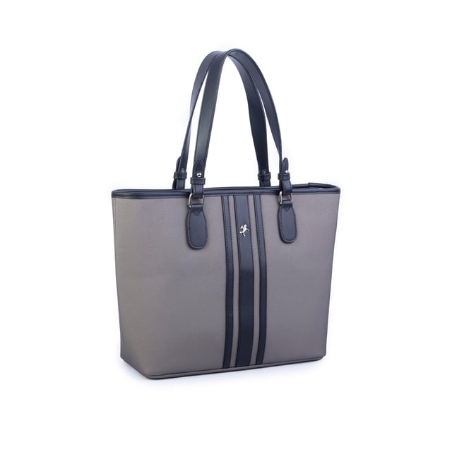 Nas Bag Kadın Omuz Çantası Spor Şık Ayarlanabilir Omuz Askılı  Gri Lacste  (33x27x12 cm )