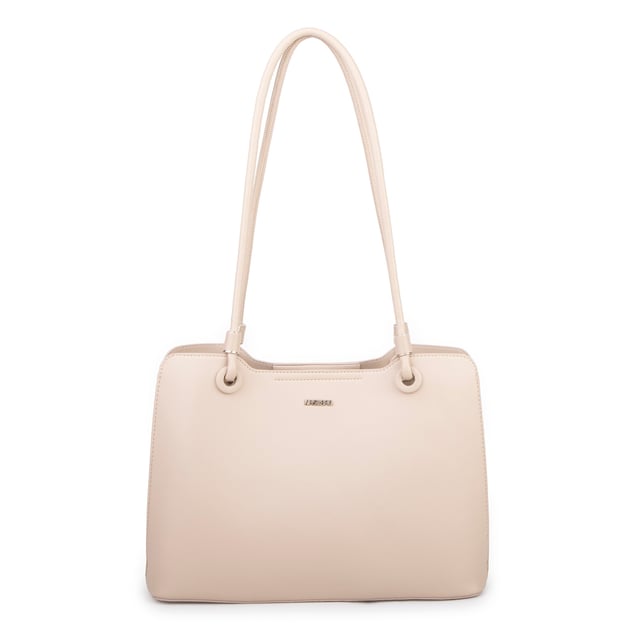 Nas Bag Kadın Sade Şık Zamansız Omuz Çantası ( 32x22 cm ) Kum
