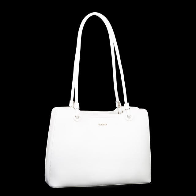 Nas Bag Kadın Sade Şık Zamansız Omuz Çantası ( 32x22 cm ) Beyaz