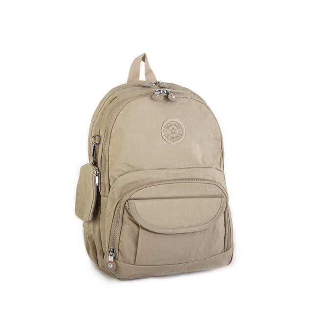 Nas Bag Kadın Sırt Çantası Zararlı Kimyasal İçermez Waterproof Vizon