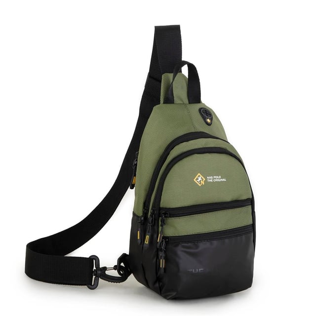 Nas Bag-Nas Polo (Waterproof) Outdoor Erkek Bel Ve Çapraz Body Bag Haki Yeşil