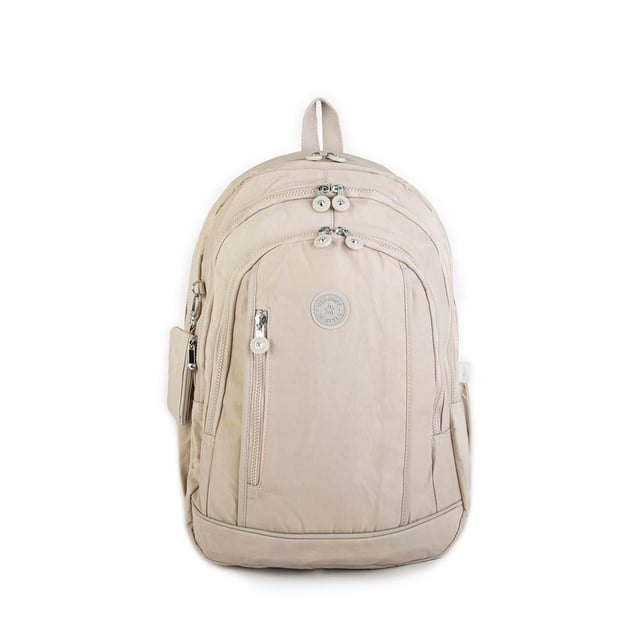 Nas Bag Unisex Zararlı Kimyasal İçermeyen Waterproof Sırt Çantası Vizon