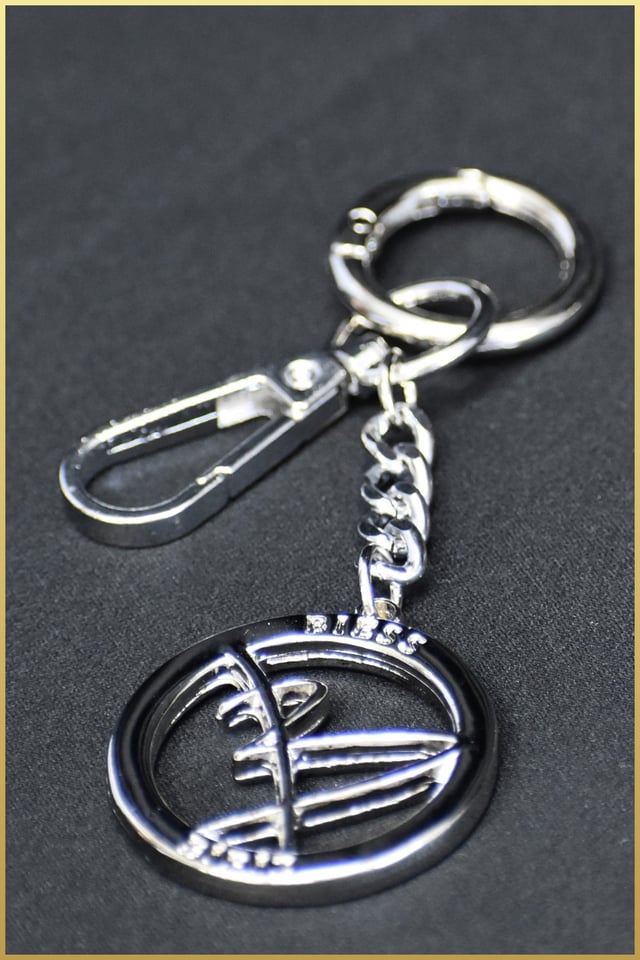 BIESS Gümüş Halka Aksesuarlı Charm Anahtarlık - Gümüş