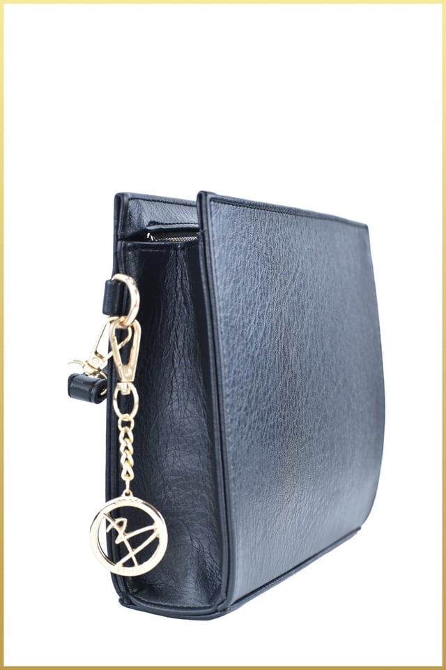 Biess Portföy Clutch El Çantası (Charm Hediyeli) - Siyah