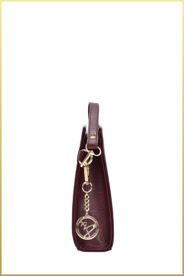 Biess Portföy Clutch El Çantası (Charm Hediyeli) - Bordo