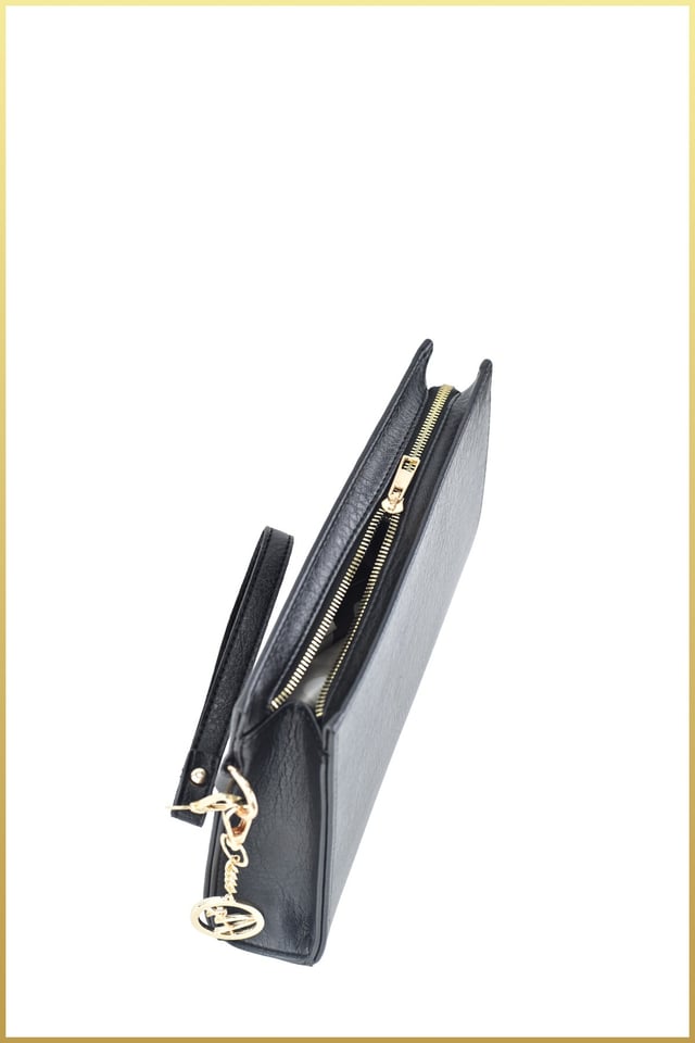 Biess Portföy Clutch El Çantası (Charm Hediyeli) - Siyah
