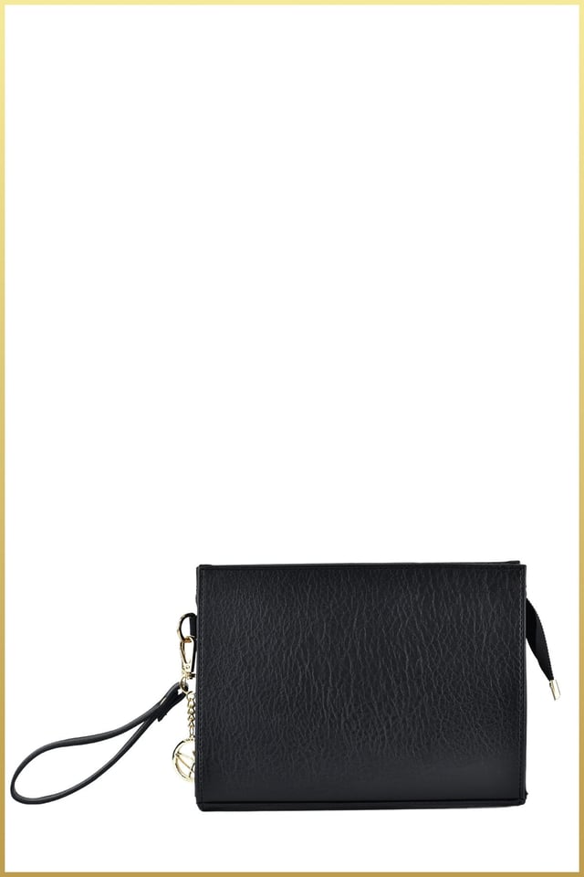 Biess Portföy Clutch El Çantası (Charm Hediyeli) - Siyah