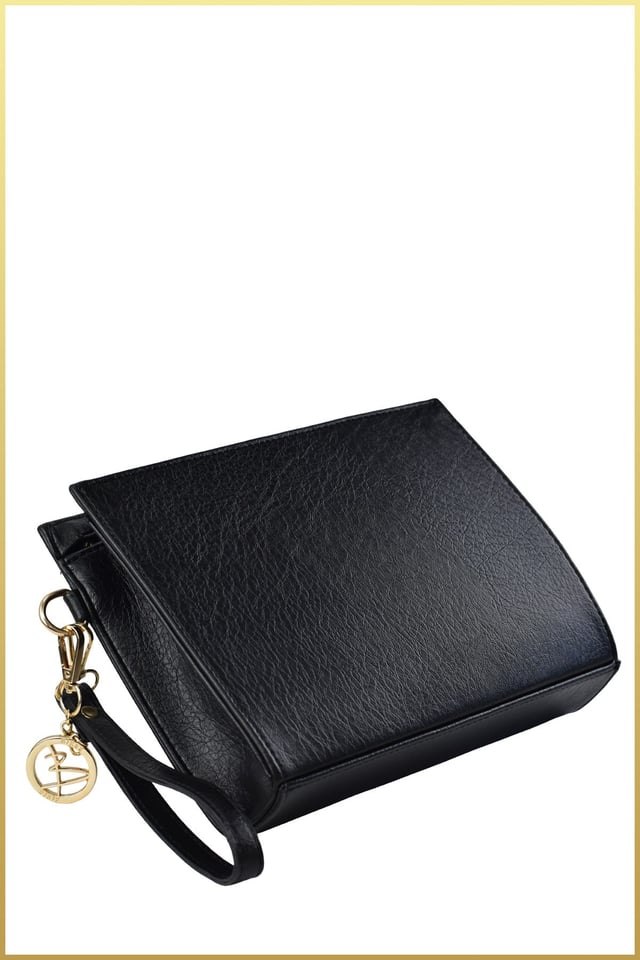 Biess Portföy Clutch El Çantası (Charm Hediyeli) - Siyah