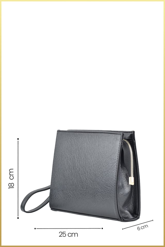Biess Portföy Clutch El Çantası (Charm Hediyeli) - Siyah