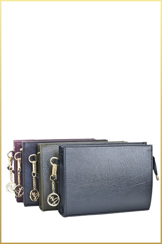 Biess Portföy Clutch El Çantası (Charm Hediyeli) - Siyah