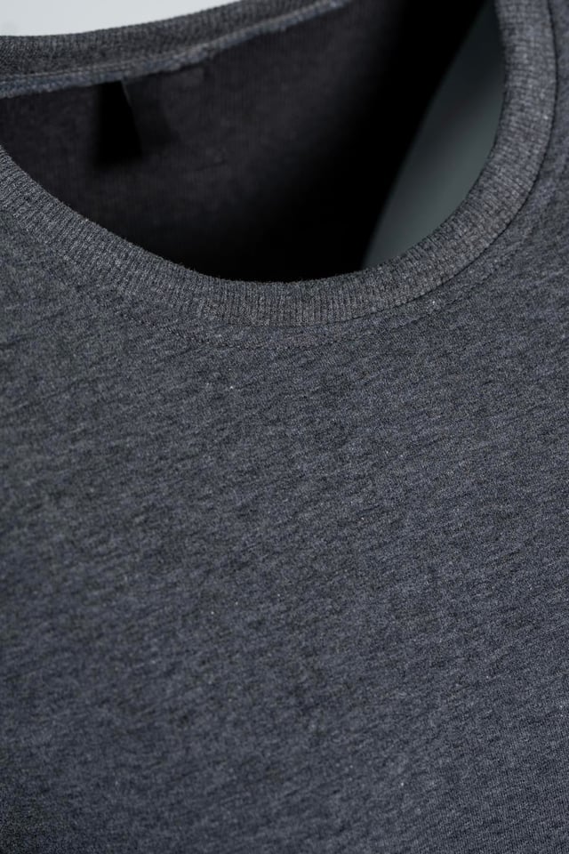 Bisiklet Yaka Basic Sweatshirt - Antrasit