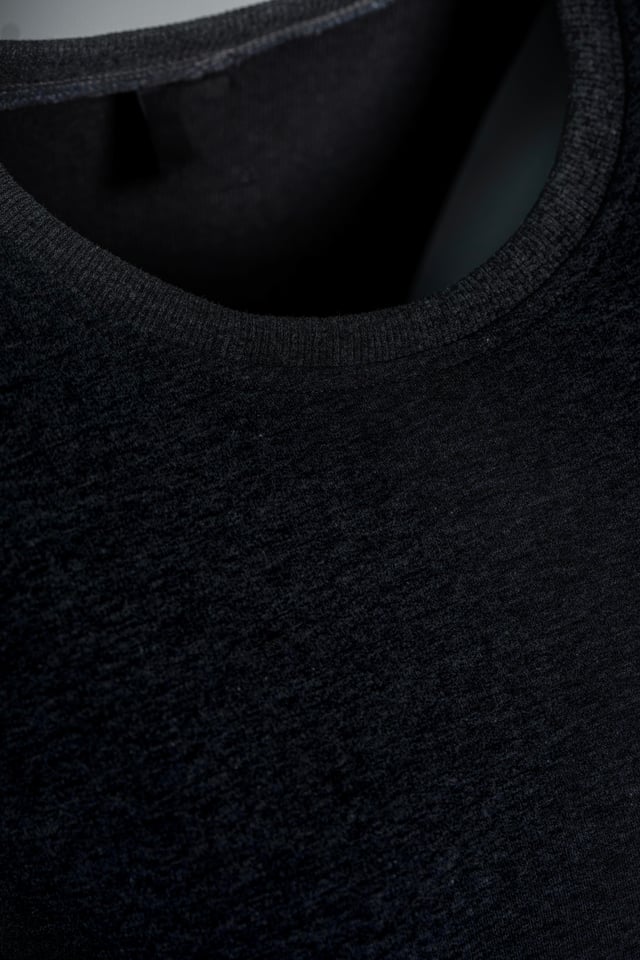 Bisiklet Yaka Basic Sweatshirt - Siyah