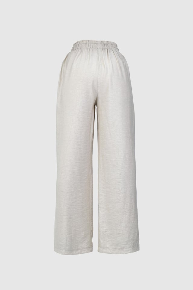 Çilek Kumaş Yazlık Pantolon -Bej