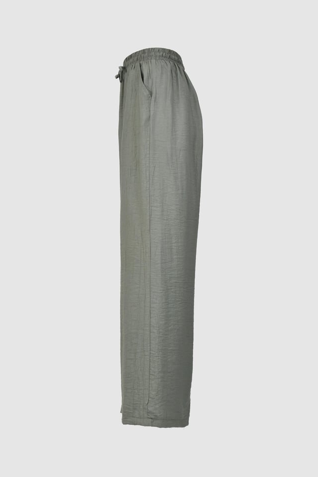 Çilek Kumaş Yazlık Pantolon -Haki