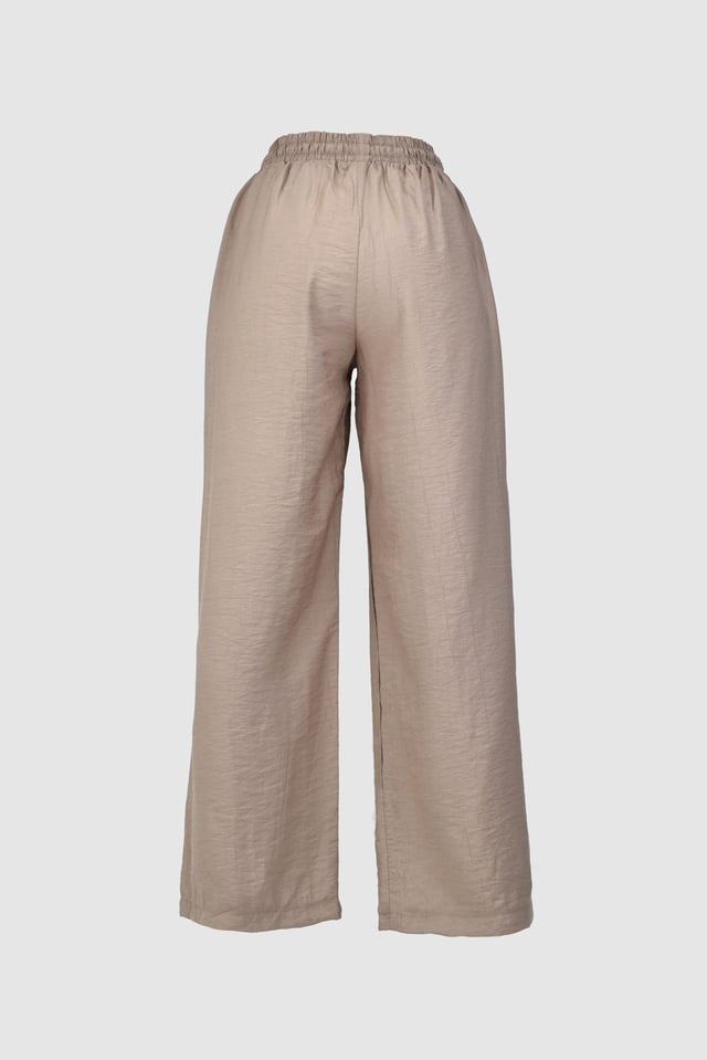 Çilek Kumaş Yazlık Pantolon -Vizon