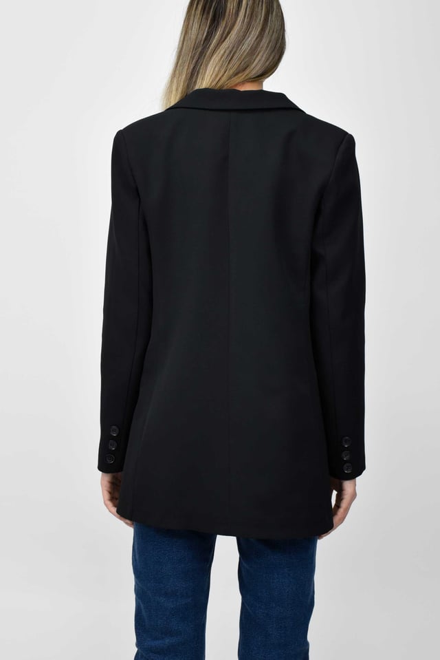 Kadın Uzun Astarlı Blazer Ceket - Siyah