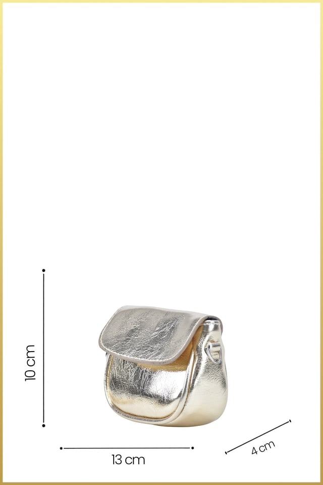 Lovely Kadın Mini Ayarlanabilir Askılı Omuz Çantası - Gold