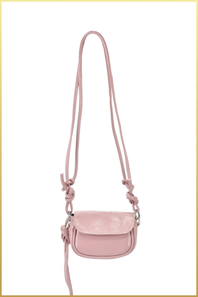 Lovely Kadın Mini Ayarlanabilir Askılı Omuz Çantası - Pembe