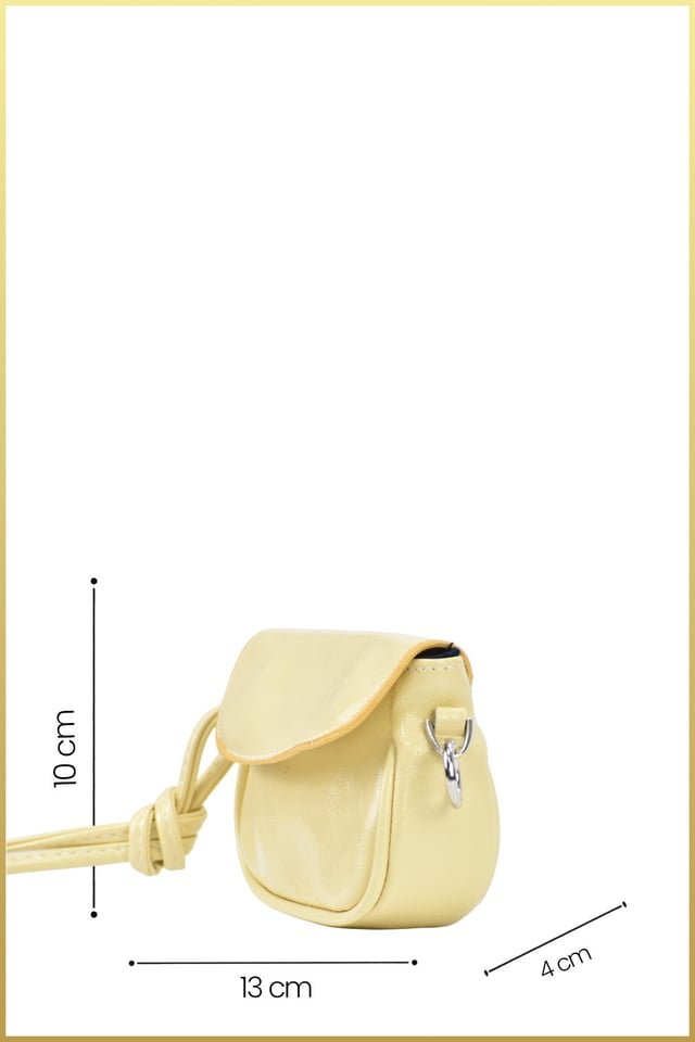 Lovely Kadın Mini Ayarlanabilir Askılı Omuz Çantası - Sarı