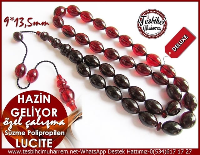  Özel Çalışma Süzme Polipropilen Lucite Tesbih Hazin Geliyor