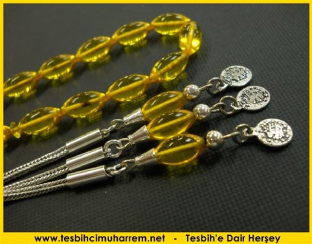 6X11 mm GÜNLÜK ÇEKİM SU DAMLASI  ATEŞ-İ SIKMA KEHRİBAR TESBİH