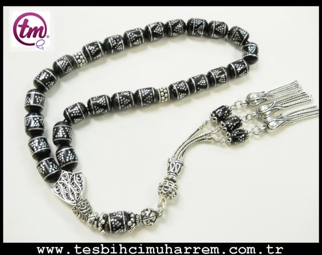 MASKOT KUKA TESBİH 7.5X10 mm ÖZEL GÜMÜŞ TASARIM