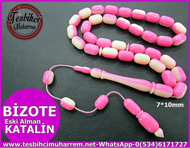  KATALİN TESBİH 7*10 mm ESKİ ALMAN BİZOTE