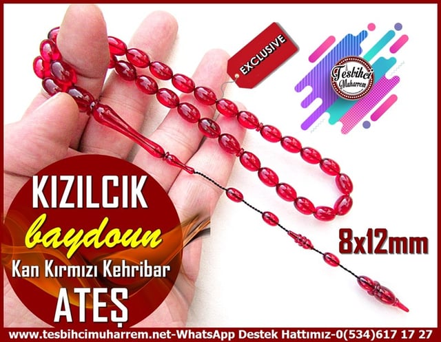 Bordo Vişne Ton TesbihlerTM11949Ateş Kehribar Tesbih Kan Kırmızı Beyzi Kesim Kızılcık Ateş Kehribar Tesbih Kan Kırmızı Beyzi Kesim Kızılcık 