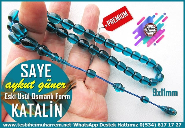 Katalin Ve Bağa TesbihlerTM14582Aykut Güner Usta İşçilikli Katalin Tespih I Eski Usül Osmanlı Form Premium Mavi Saye TesbihAykut Güner Usta İşçilikli Katalin Tespih I Eski Usül Osmanlı Form Mavi Saye Tesbih