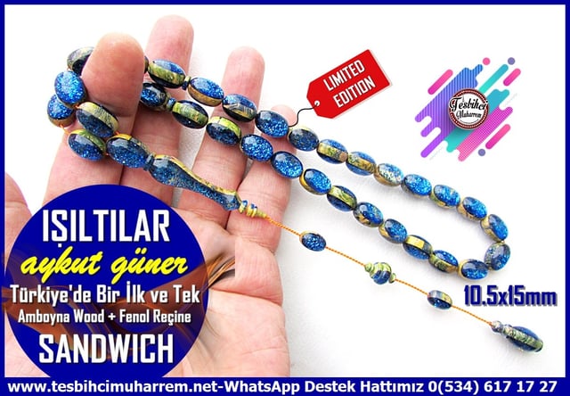 Katalin Ve Bağa TesbihlerTM14308Aykut Güner Usta Tornası Amboya Wood Sandwich Tespih I Türkiye'de İlk Defa Simli Işıltılar TesbihAmboya Wood Sandwich Tespih I Türkiye'de İlk Defa Simli Işıltılar Tesbih