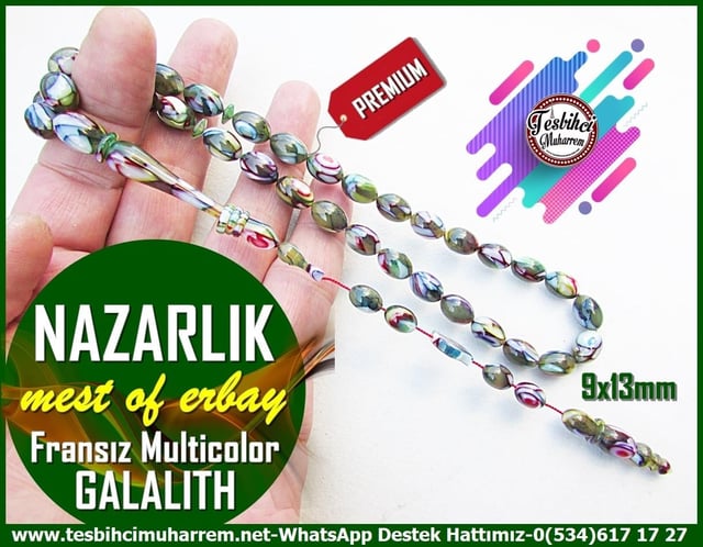 Galanit TesbihTM12945Beyzi Kesim Galalith Multicolor Tespih | Üst Düzey İşçilik | Nazarlık Tesbih - Beyzi Tesbih Modeli ile Şıklığı Keşfedin!Tespih Galalith Multicolor Üst Düzey İşçilik Beyzi Kesim Nazarlık Tesbih