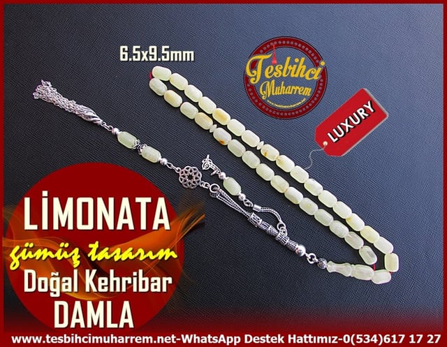  Damla Kehribar TesbihlerTM11125Damla Kehribar Tesbih Kapsül Kesim Limoni Gümüş Tasarım Bodrum LimonataDamla Kehribar Tesbih Kapsül Kesim Limoni Gümüş Tasarım Bodrum Limonata