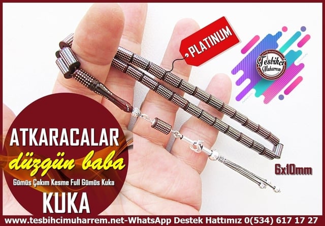 GÜMÜŞ KAKMATM14420Düzgün Baba Usta Dizayn Gümüş Çakım Kesme Kuka Tesbih I Full Gümüş Püskül Atkaracalar TesbihGümüş Çakım Kesme Kuka Tesbih I Full Gümüş Püskül Atkaracalar Tesbih