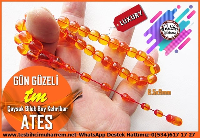 Maskot, Bileklik ve Bürokrat TespihlerTM14180Emre Ersöz Usta Tespih Bürokrat Ateş Kehribar I El Boy Fıçı Kesim Saydam Çay Rengi Gün Güzeli TesbihTespih Bürokrat Ateş Kehribar I El Boy Fıçı Kesim Saydam Çay Rengi Gün Güzeli Tesbih