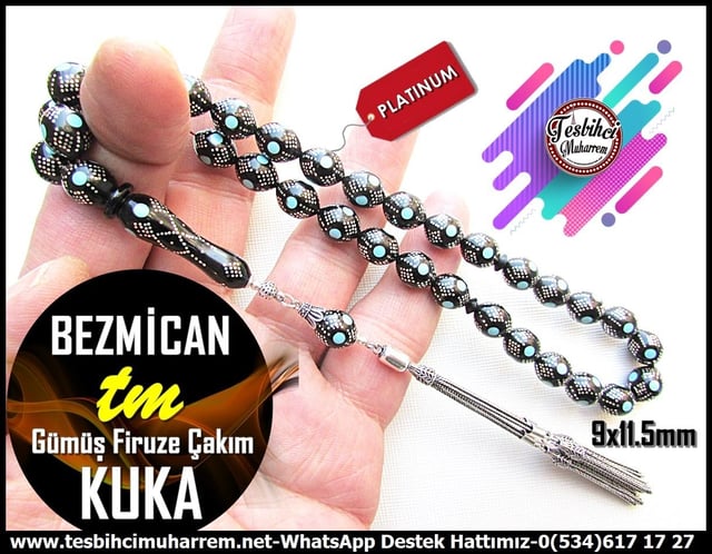 Kuka Ağacı TesbihlerTM13056En kaliteli Kuka, Gümüş, Firuze ve Çakım malzemeleriyle üretilmiş, özel tasarım Gümüş Püskül ve Bezmican detaylarıyla zenginleştirilmiş tesbih modelleri için tesbihcimuharrem.net'i ziyaret edin. Kalite ve şıklığı bir arada bulacağınız geniş ürün yelpazemiTespih Kuka Gümüş Firuze Çakım Gümüş Püskül Bezmican Tesbih 