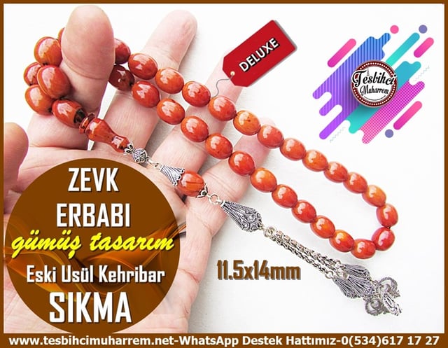Osmanlı Benzetme Eskitme Eski Usül TesbihlerTM8792Eski Usül Sıkma Kehribar Tesbih Gümüş Tasarım Zevk Erbabı Eski Usül Sıkma Kehribar Tesbih Gümüş Tasarım Zevk Erbabı 