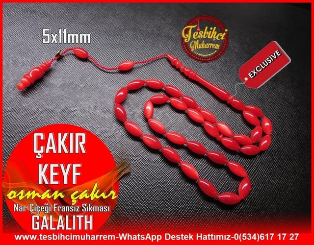 Katalin Ve Bağa TesbihlerTM10993Fransız Galalith Tesbih Nar Çiçeği Ton Arpa Kesim Çakır KeyfFransız Galalith Tesbih Nar Çiçeği Ton Arpa Kesim Çakır Keyf