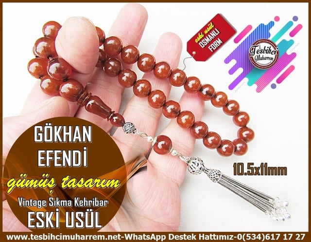 Osmanlı Benzetme Eskitme Eski Usül TesbihlerTM12146Gümüş Tasarım Osmanlı Form Eski Usül Kahve Vintage Sıkma Kehribar Tesbih Gökhan EfendiGümüş Tasarım Osmanlı Form Eski Usül Kahve Vintage Sıkma Kehribar Tesbih Gökhan Efendi