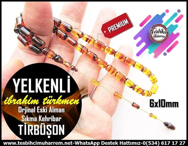 Orjinal Eski Alman Kehribar TesbihlerTM13376İbrahim Türkmen Usta El İşçiliği | Kapsül Kesim Sıkma Kehribar Tesbih - Eski Alman Antika Tirbuşon Yelkenli TespihTespih Sıkma Kehribar I Premium Çalışma Kapsül Kesim Antika Alman Tirbüşondan Yelkenli Tesbih
