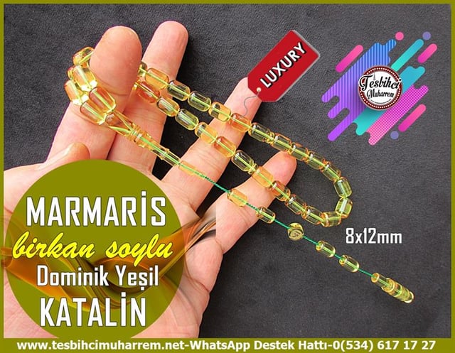 Katalin Ve Bağa TesbihlerTM12474Katalin Tesbih Saydam Kapsül Model Dominik Yeşil Marmaris Tesbih Katalin Tesbih Saydam Kapsül Model Dominik Yeşil Marmaris Tesbih 