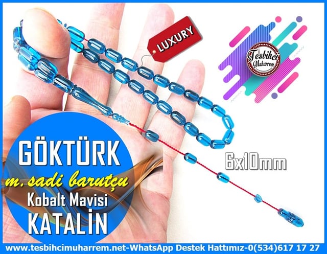 Katalin Ve Bağa TesbihlerTM12025Kobalt Mavisi Kapsül Katalin Tesbih Göktürk Kobalt Mavisi Kapsül Katalin Tesbih Göktürk 