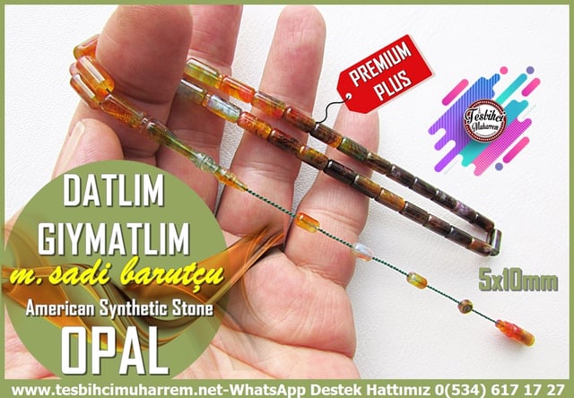 Opal(Sentetik)Sıkma TesbihTM14335Mehmet Sadi Barutçu El İşçiliği Multicolor Amerikan Opal Tespih I Özel Tasarım Kırık Dik Kesme Datlım Gıymatlım TesbihMulticolor Amerikan Opal Tespih I Özel Tasarım Kırık Dik Kesme Datlım Gıymatlım Tesbih 