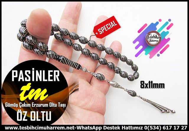 Oltu Taşı TesbihlerTM14362Muhammed Aydoğan Usta İşçilikli Gümüş Çakım Yarma Orjinal Oltu Taşı Tespih I Gümüş Püskül Beyzi Kesim Pasinler TesbihGümüş Çakım Yarma Orjinal Oltu Taşı Tespih I Gümüş Püskül Beyzi Kesim Pasinler Tesbih