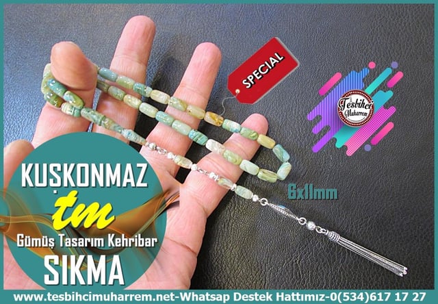 Hareli Turkuaz Kehribar TesbihlerTM14114Muharrem Karaoğlu Dizayn Sıkma Kehribar Tespih | Uzun Gümüş Püskül | Kapsül Kesim | Kuşkonmaz TesbihTespih Sıkma Kehribar I Uzun Gümüş Püskül Tasarım Turkuaz Renkler Kuşkonmaz Tesbih
