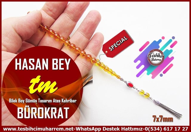 Sarı Ton TesbihlerTM14050Muharrem Karaoğlu Usta Dizayn Hasan Bey Ateş Kehribar Tespih – Bürokrat Tarz, Bilek Boy, Gümüş Püsküllü El Yapımı Koleksiyonluk TespihTespih Bürokrat I Bilek Boy Gümüş Püskül Ateş Kehribar Hasan Bey Tesbih